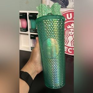 Starbucks Green Bling Studded Tumbler, 24oz, Thailand